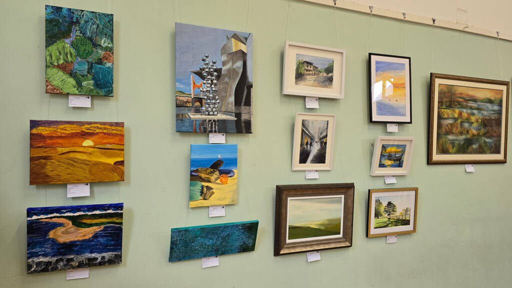 A diverse selection of artworks by Rochester & West Kent Art Society members at Medway Open Studios 2025.